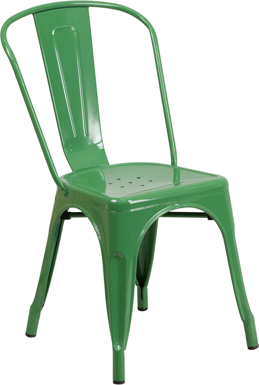 Outdoor Metal Side Retro Industrial Chair