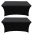 Black Color 2 Pack Table Covers