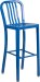 Blue Outdoor Metal Bar Stool