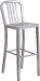 Silver Outdoor Metal Bar Stool