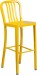 Yellow Outdoor Metal Bar Stool