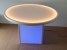 48 Inch Diameter Round LED Glow Table w/ Cube Base