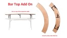 60 Inch ID Plywood Folding Serpentine Table