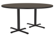 Walnut 60 Inch Round Cafe Table