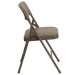 beige folding chair