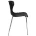 Black Contemporary Design Plastic Stack Chair