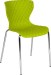 Green Contemporary Design Plastic Stack Chair