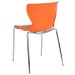 Orange Contemporary Design Plastic Stack Chair