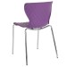 Purple Contemporary Design Plastic Stack Chair