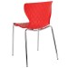 Red Contemporary Design Plastic Stack Chair