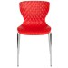 Red Contemporary Design Plastic Stack Chair