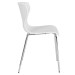 White Contemporary Design Plastic Stack Chair