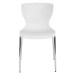 White Contemporary Design Plastic Stack Chair