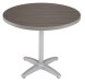Round Patina Gray Synthetic Teak Outdoor Table