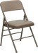 beige folding chair