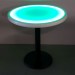 Green Color Round Cast Iron Glow LED Top Table