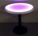 Purple Color Round Cast Iron Glow LED Top Table