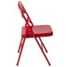 Red Metal Folding Chair